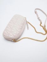 【hot seller】 ZARR womens bag 2023 new diamond fashion all-match shoulder Messenger shell mini mobile phone square