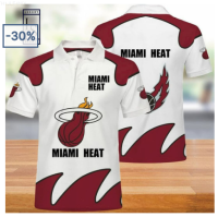 2023 POLO SHIRT Miami Heat NBA2023 Basketball Polo Shirt{trading up}