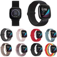 {zhiyun Watchshop}สายไนลอนสำหรับ Fitbit Versa3 Lite Versa 2 Band Smart Watch เปลี่ยนสายนาฬิกา Correa สร้อยข้อมือ Fitbit Versa 3 Sense Band