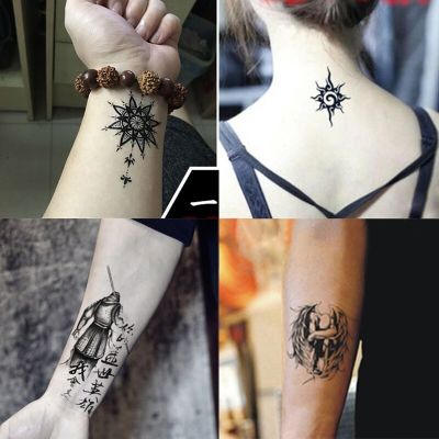 Tattoo stickers waterproof mens long-lasting totem simulation ankle arm inner arm ring female cover scar small pattern sticker paper