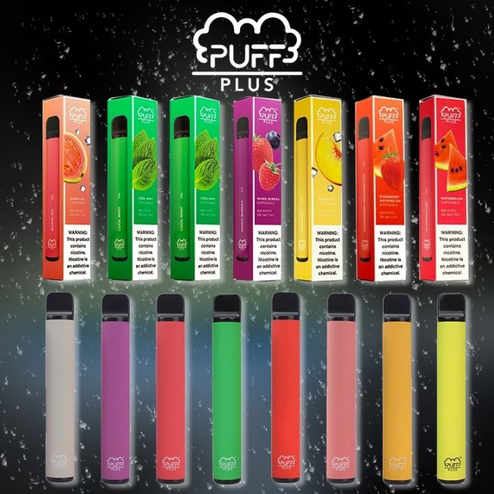 Red Legit Puff Bar Plus Disposable Pod Device Puffs Salt Nic