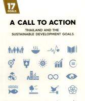 หนังสืออังกฤษใหม่ CALL TO ACTION, A: THAILAND AND THE SUSTAINABLE DEVELOPMENT GOALS