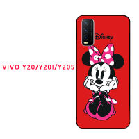 มาใหม่ล่าสุดสำหรับ VIVO Y20/Y20I/Y20S เคสซิลิโคนนิ่มสำหรับโทรศัพท์มีรูปแบบเดียวกันขาตั้งโทรศัพท์และเชือก