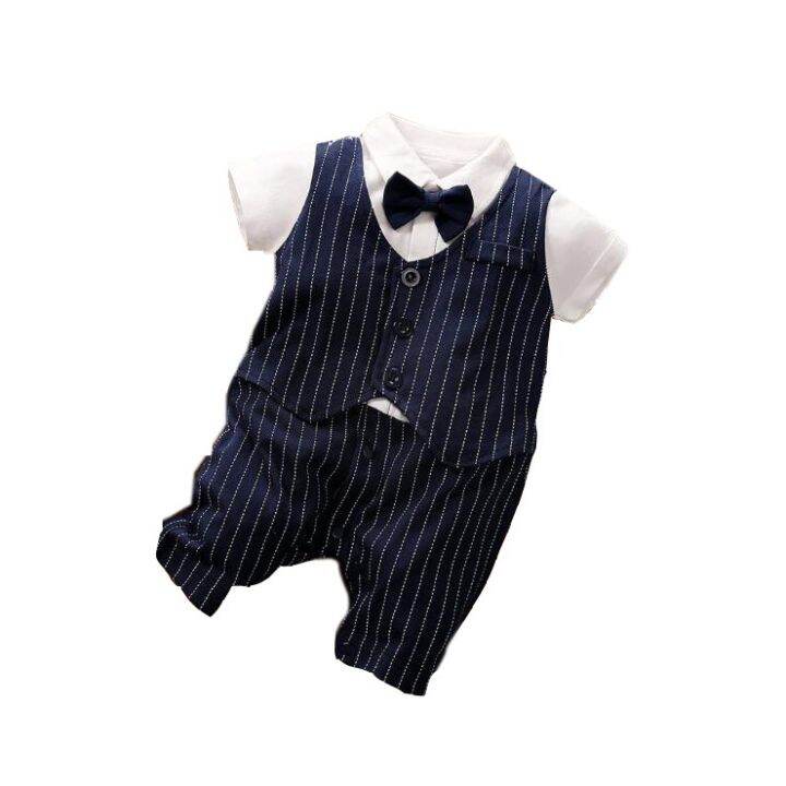 baju-baby-boy-clothes-rompers-newborn-s-clothing-bowtie-style-100-cotton-for-boys-christening-suit