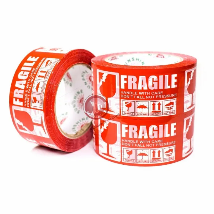 新品同様 パッキングテープ FRAGILE PPT-3 6巻
