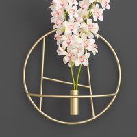 【CC】 Candle Holder Metal Wall Hanging Candlestick Embellishment Crafts Decorations