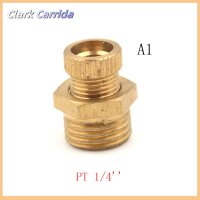 [รถคลาร์ก] คอมเพรสเซอร์ตัวผู้วาล์วระบายน้ำเกลียวทองเหลือง PT 1/2 3/8 1/4