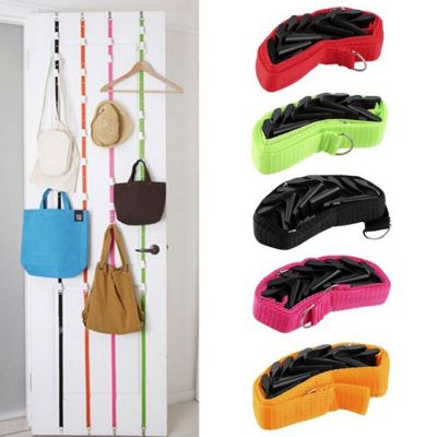 【YF】 Adjustable Straps with Hooks Hat Bag Coat Clothes Rack Organizer Storage Holders Hanger Over The Door Closet Wardrobe Bedroom