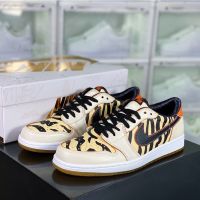 2023 Original J 1 OG "Tiger Stripes" Low Cut Basketball Shoes Casual Sneakers for Men Women