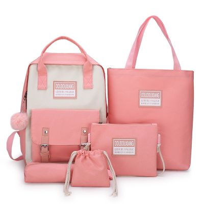 XZAN School Bags for Teenage Girls 2023 Canvas Travel Backpack Women Bookbags Teen Student Schoolbag Bolsas Escolar