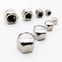 1/20pcs DIN917 304 Stainless Steel Hex Hexagon Decor Short Low Cover Cap Acorn Nut for M3 M4 M5 M6 M8 M10 M12 M14 M16 screw bolt