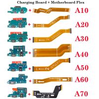 USB Fast Charging Charger Main Motherboard Flex Cable For Samsung Galaxy A10 A20 A30 A40 A50 A60 A70 A80 Dock Connector Board Mobile Accessories