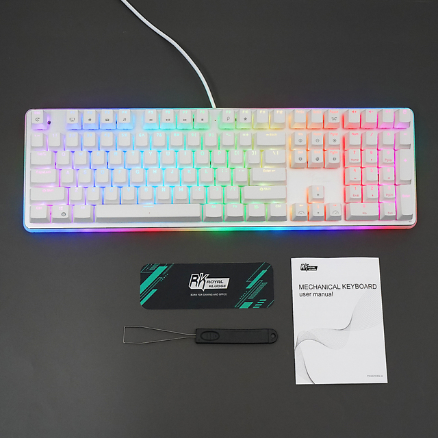 RK Royal Kludge Official Original RK918 108 Keys Wired Mechanical ...