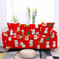 Santa Claus Elastic Sofa Cover Furniture Cover Sofa Chaise Christmas Armchair Covers L Sofa Pillow Case 1234 Seat Protector