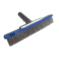 Astralpool แปรงขนแปรงสแตนเลสสตีลพร้อมหลังอลูมิเนียมขัดเงา / Astralpool Stainless Steel Bristles brush with Polished Aluminum back