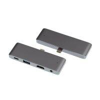USB 3.1 Type-CถึงUSB 3.0 HUB HDMI 3.5มม.Audio PD Charge 4 In 1ที่วางสมุดโน้ตสำหรับMacbook Air Pro