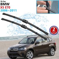 ไม้เช็ดรถหน้าต่างแบบใบมีดสำหรับ BMW X5 E70 2006 2007 2008 2009 2010 2011ที่ปัดน้ำฝนสติ๊กเกอร์ตกแต่งรถยนต์