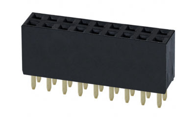 2.54mm (0.1") 9-pin dual row female header - COCO-0286