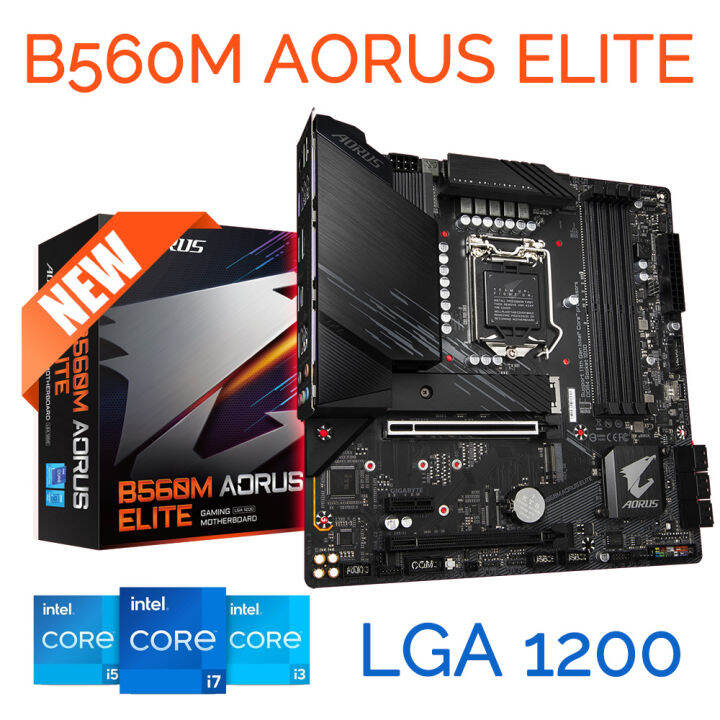 Lga 1200 Gigabyte B560m Aorus Elite Motherboard Support 10th 11th Gen