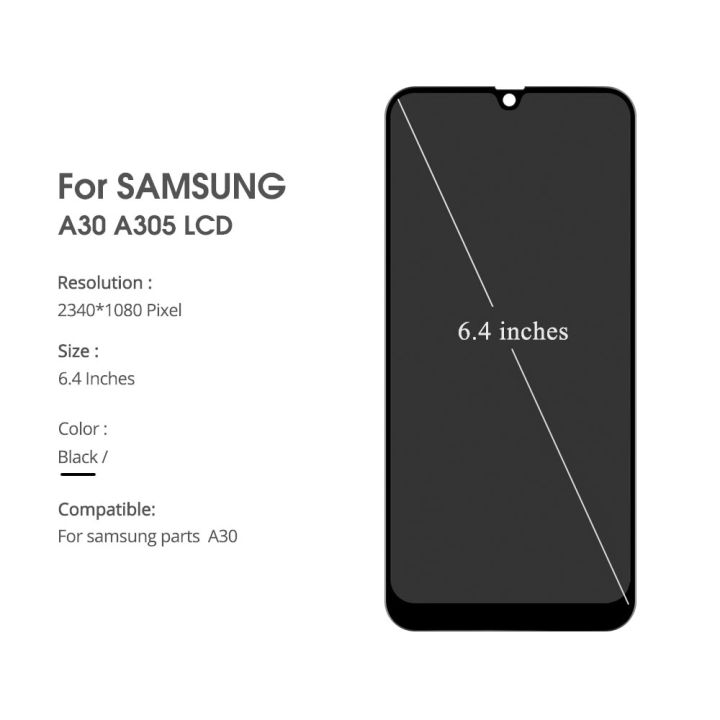 ดีที่สุด-หน้าจอ-samsung-galaxy-a30-a305f-a305fn-a305g-a305gtแท้-หน้าจอ-จอ-ไอโฟน-lcdsamsung-galaxy-a30-a305f-a305fn-a305g-a305gtน้าจอรับประกัน-30-วัน