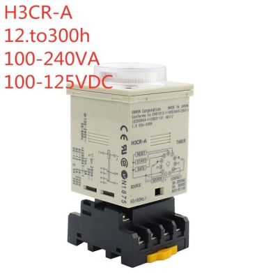 H3cr-A รีเลย์เวลา11 Pin Ac 100-240V H3cr Series12vd 24vdc 100-240vac ตัวจับเวลา24-220vac-Dc