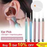 Baby Earwax Removal Cleaner Tool LED Flashlight Earpick Ear Nose Health Endoscope Penlight Cleaning Remover Light Visual Spoon