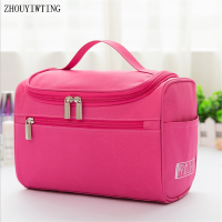 AwayWomen Travel Makeup Bag Female High Capacity Cosmetic Cases Toiletries Brush Holder Organizer Waterprof Storage Make Up Pouch