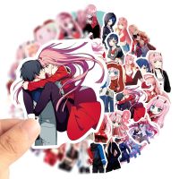 【LZ】✻№₪  50 pçs querida no anime franxx zero dois adesivo diy bagagem do portátil skate graffiti decalques adesivo para o miúdo brinquedos presente