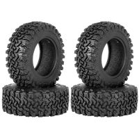 4PCS 90mm 1.9 Rubber Tire Wheel Tyres for 1/10 RC Crawler Car Traxxas TRX4 RC4WD D90 Axial SCX10 II III Redcat MST