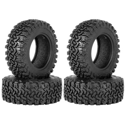 4PCS 90mm 1.9 Rubber Tire Wheel Tyres for 1/10 RC Crawler Car Traxxas TRX4 RC4WD D90 Axial SCX10 II III Redcat MST