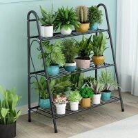 【hot】◑  New 1/3 Layer Multi-Purpose Wrought Lron Balcony Pot Rack Hanging
