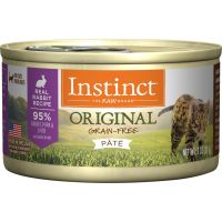 Instinct Original Grain-Free Pate Real Rabbit Recipe อาหารเปียกแมวระดับ 6 ดาว  มี 2 ขนาด