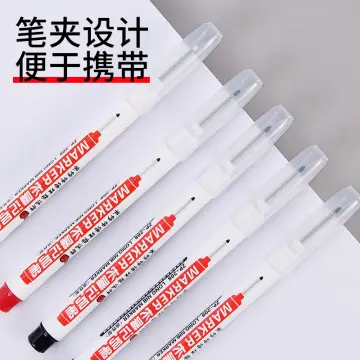 10pcs Waterproof Black Marker Pens With Broad Nib For Logistics, Quick  Drying And Non-erasable Pen For Tagging