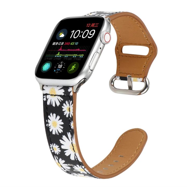 สำหรับ-apple-watch-band-38-มม-40-มม-42-มม-44-มม-สายพิมพ์ลายดอกไม้สำหรับสายนาฬิกา-iwatch-ผู้หญิงสายดอกไม้หลากสี-series-5-4-3-2-1