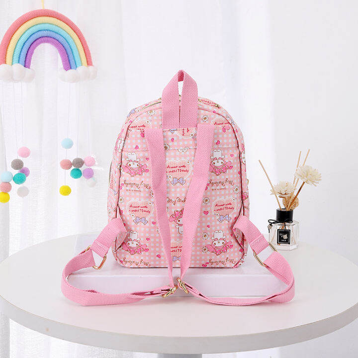 sanrio-mymelody-hellokitty-backpack-for-kids-student-large-capacity-waterproof-printing-leisure-multipurpose-bags