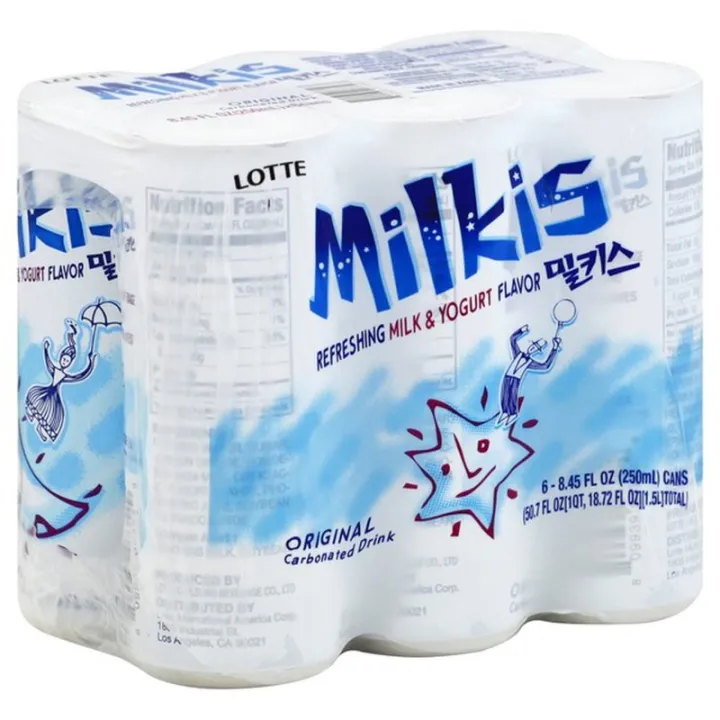 Korea Lotte Milkis Original 250ml x 6pcs (Carbonated Drink) | Lazada PH