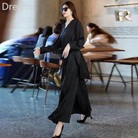 Broad Lady wide leg pants suit summer new western style elegant elegant two-piece suit V729