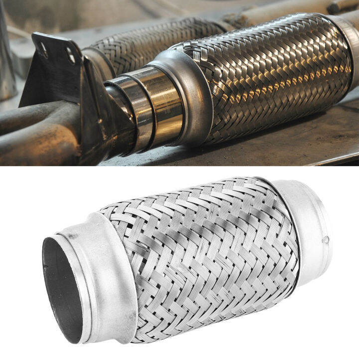 Flexible Exhaust Pipe Braided 2.25 X 6in Exhaust Flex Pipe for Turbo