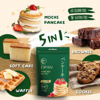 Opan แป้งแพนเค้กพรีเมียม กลูเตนฟรี ขนาด 400 กรัม  OPAN Pancake Gluten Free , Suger Free เกรดพรีเมี่ยม