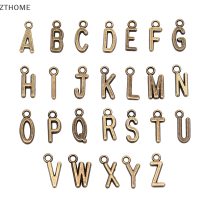 ZTHOME Silver/GOLD 26pcs alphabet A-Z ตัวอักษร pendents DIY เครื่องประดับค้นพบ Charms