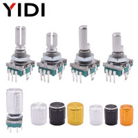 510Pcs 20ตำแหน่ง Incremental 360 Rotary Encoder Knob ปุ่มสวิทช์ EC11 Arduino Digital Potentiometer 1520มม. พลัมครึ่งเพลา