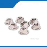 Free shipping DIN6923 GB6177 M3 M4  M6 Nickel-plated Toothed Lock Skid Hexagon Flange Nuts Sip Locking Nut HW014 Nails  Screws Fasteners