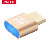 RGEEK 1-10 Buah HDMI Tampilan Virtual 4K HDMI DDC EDID Tampilan Plug Dummy dengan LED Cheat Virtual Plug HDMI Dummy Emulator Adapter