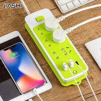 แถบชาร์จมัลติฟังก์ชั่นสีช่อง Usb JIASHI พร้อมแถบปลั๊กไฟในครัวเรือนเส้นยาว