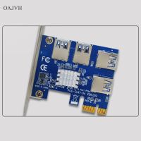 Oa การ์ด Pci 1 To 4 Pci Slot Usb 3 . 0 แปลง Adatper Pcie Riser สําหรับ Bitcoin Mining Device