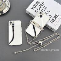 Suitable For New Tide Crossbody Mirror Casing for IPhone 14 13 12 Pro Max 11 Adjustable Chain Ball Rope Case High Quality