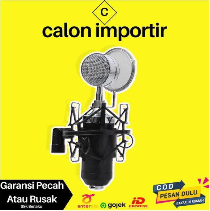 Mic Microphone Condenser Recording Murah Low Budget Port Jack 3.5mm Hp