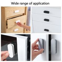 1Pair Punch-Free Drawer Paste Plastic Door Handle Window Effort-Saving Handle Furniture Items Door Hardware Locks