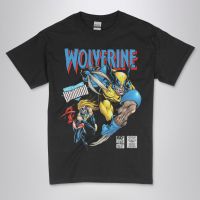 พรีเมี่ยมคุณภาพเสื้อยืดเสื้อผู้ชาย X-Men Wolverine X Warbird วินเทจคลาสสิกภาพยนตร์ภาพยนตร์สีดำแขนสั้นกราฟฟิค TEE