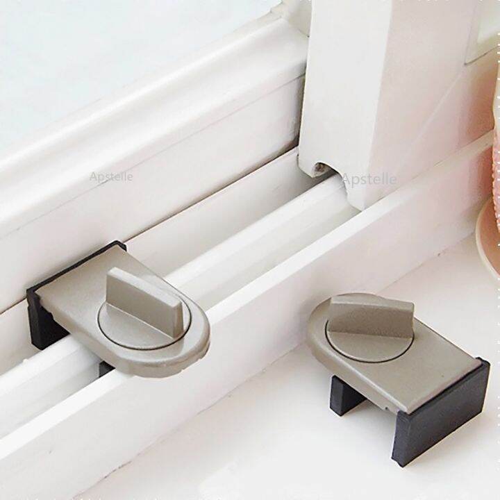 Sliding Sash Stopper Locks Straps Doors Security Antitheft